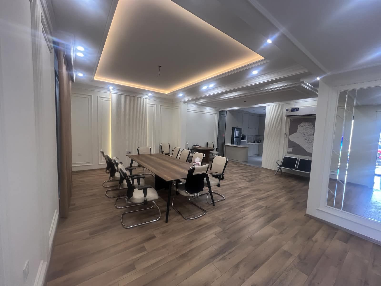 A meeting room at the Diri Al-Nassir offices